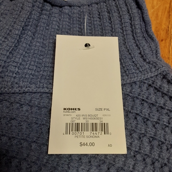 Sonoma Plus Petites Mockneck Sweater - Picture 3 of 8